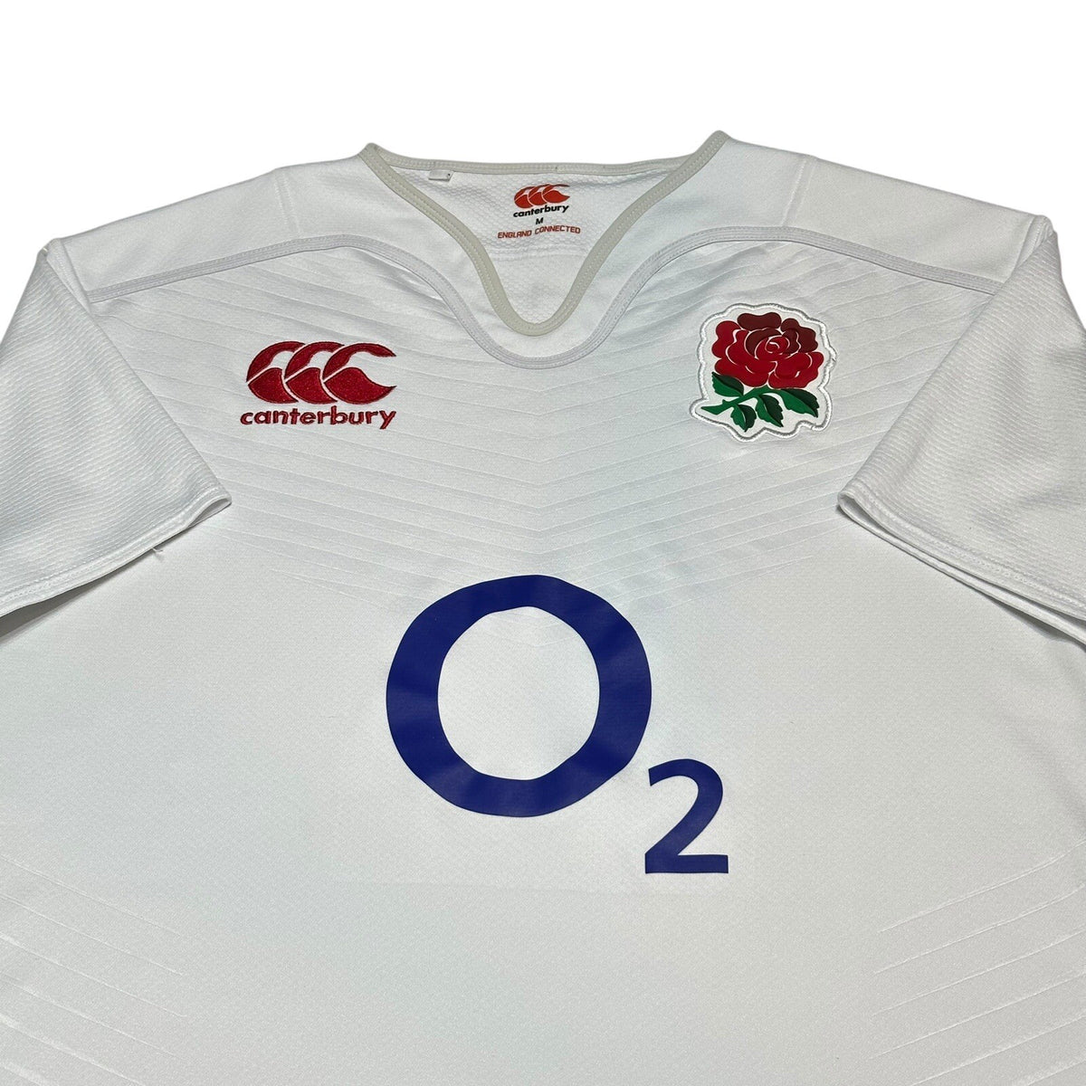 Canterbury England Rugby Shirt Mens M White 2015/2016 Jersey Union Rose