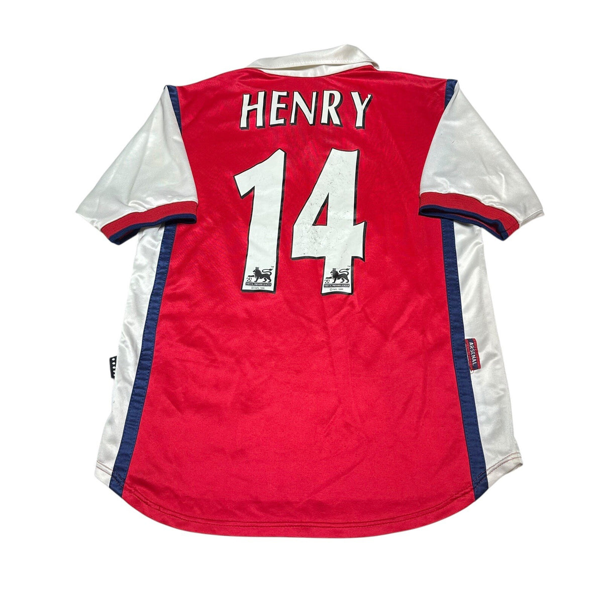 Arsenal 1999-2000 Home Shirt #14 Henry Nike Authentic Original Youth LARGE