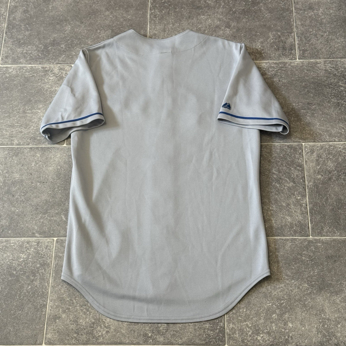 LOS ANGELES BASEBALL JERSEY DODJERS MAGESTIC SHIRT GREY SMALL ADULTS