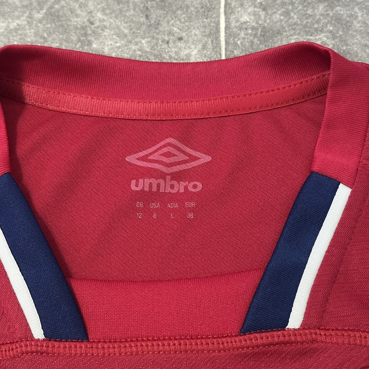 England Rugby Shirt Woman’s 12 UK 8 US Red Alternate Pro Umbro Training 2021/22