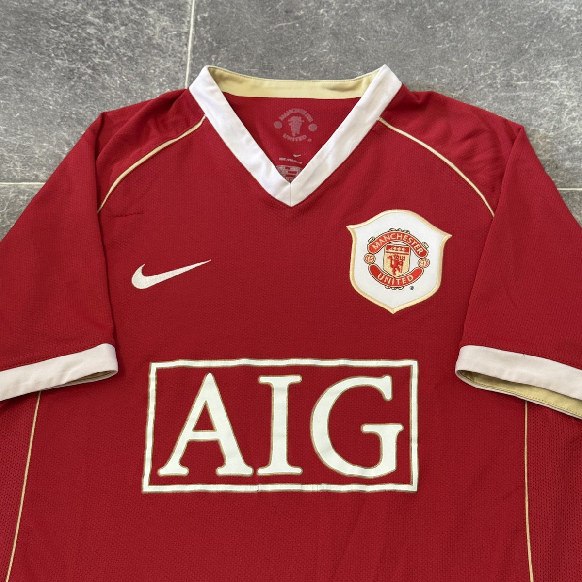 Manchester United 2006-07 Football Shirt Mens Size Small Red Home Jersey