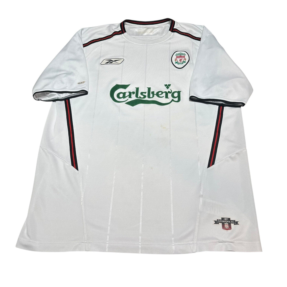 Reebok Liverpool FC 2003 2005 Away Shirt Football Carlsberg Men’s Size L/XL