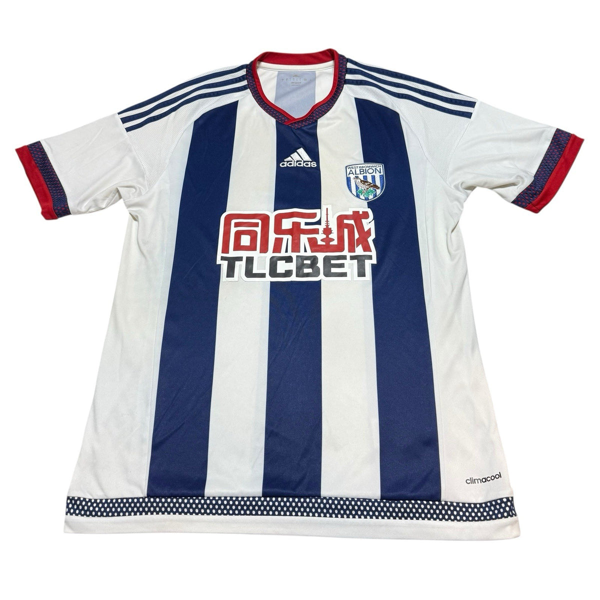 WEST BROMWICH ALBION 2015/2016 HOME  SHIRT JERSEY SIZE SMALL ADULTS