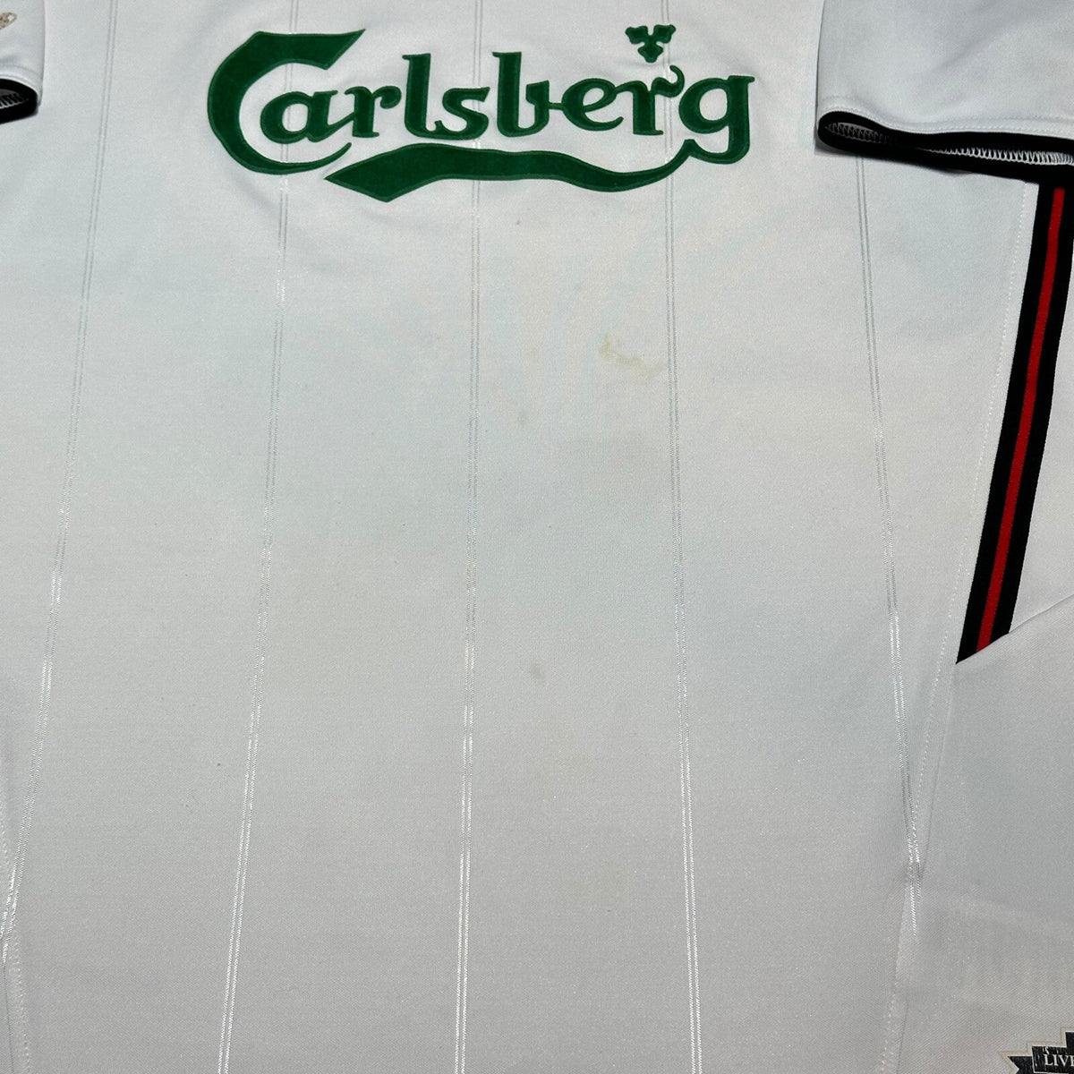 Reebok Liverpool FC 2003 2005 Away Shirt Football Carlsberg Men’s Size L/XL