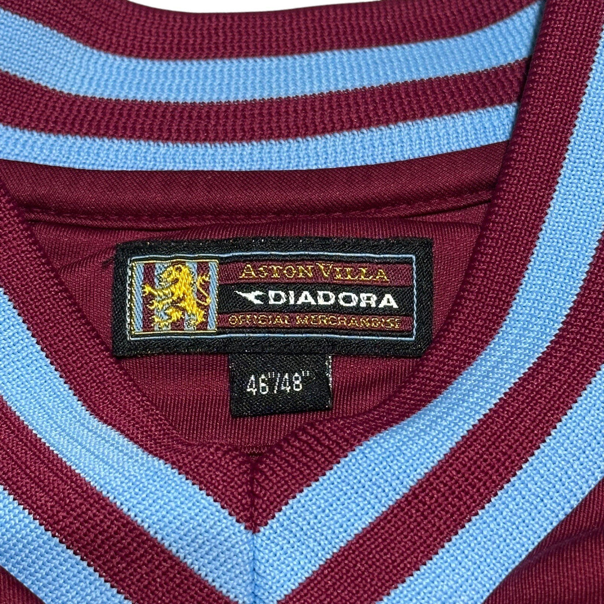 ASTON VILLA 2003/2004 HOME FOOTBALL SHIRT JERSEY DIADORA SIZE XL/XXL