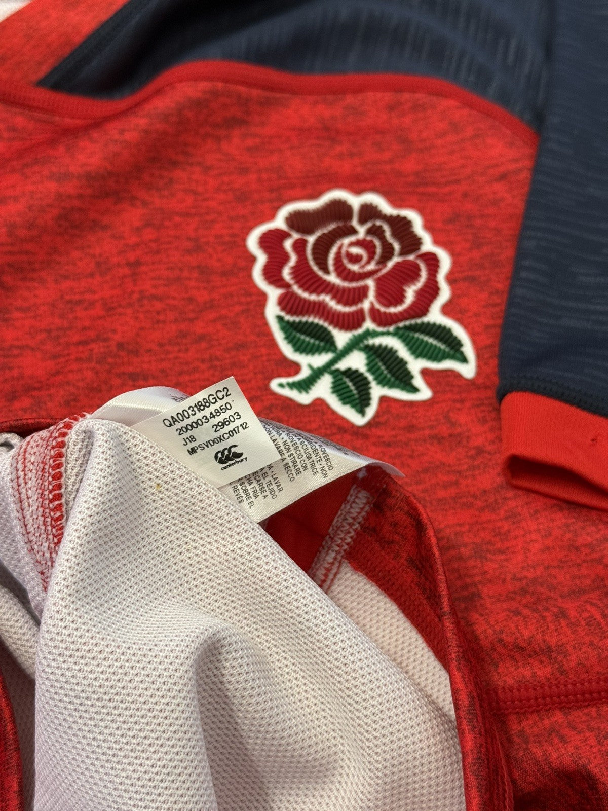 England National Rugby Team Shirt Canterbury Size XS Adults