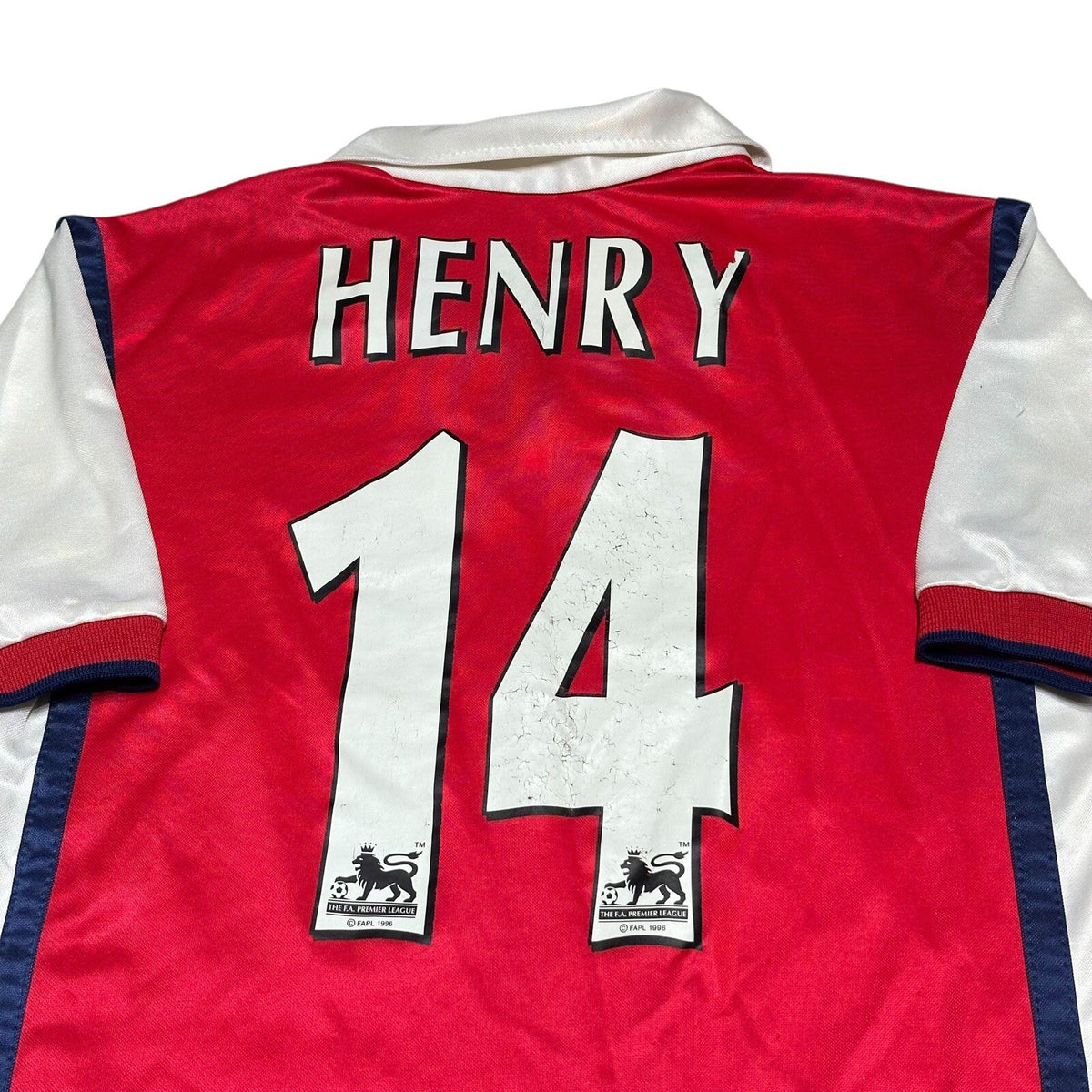 Arsenal 1999-2000 Home Shirt #14 Henry Nike Authentic Original Youth LARGE