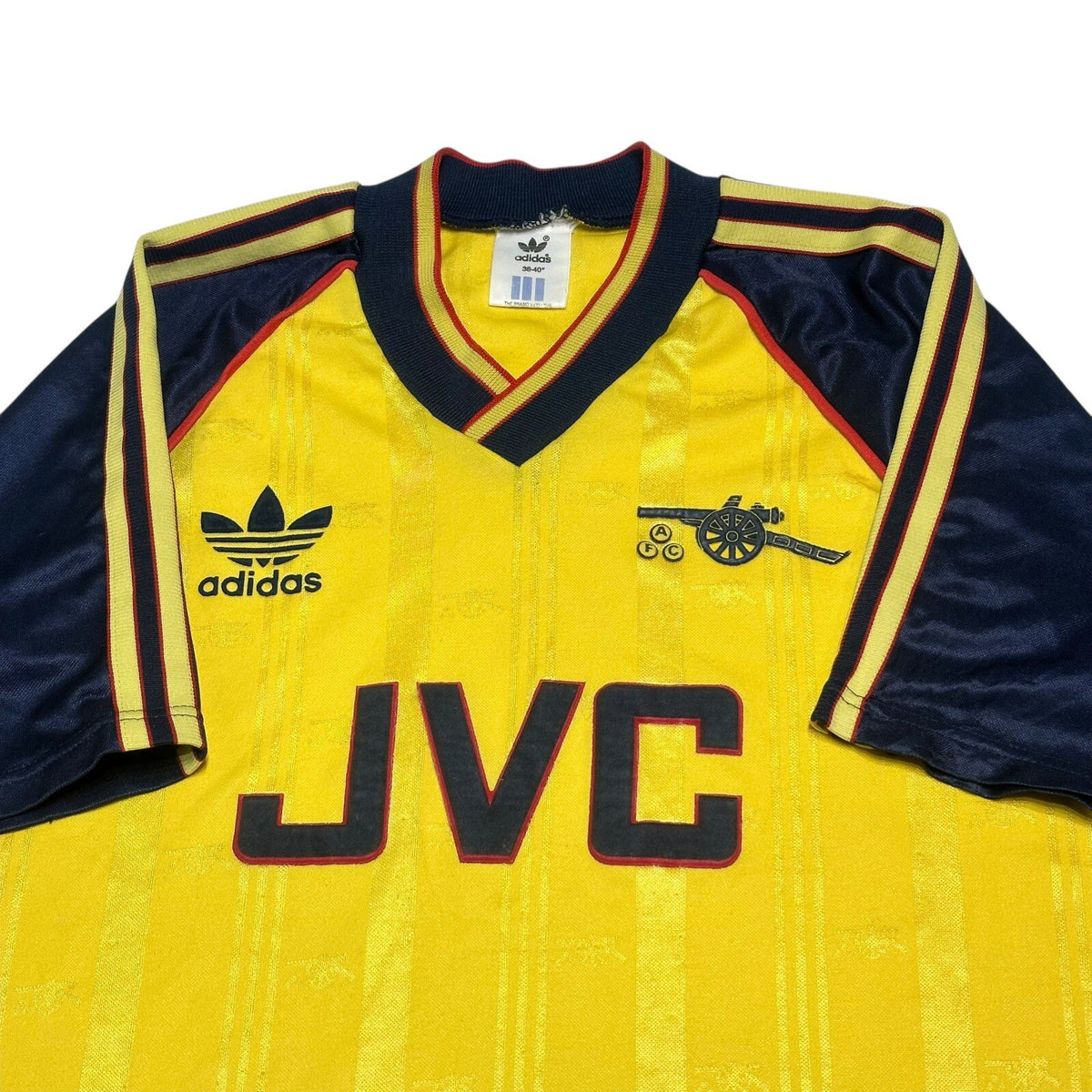 Arsenal 1988 - 1991 Adidas Away Shirt Small JVC Vintage Original