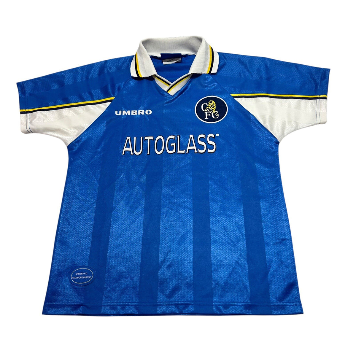 CHELSEA 1997/1999 HOME FOOTBALL SHIRT UMBRO VINTAGE JERSEY SIZE 12/13 YEARS BOYS