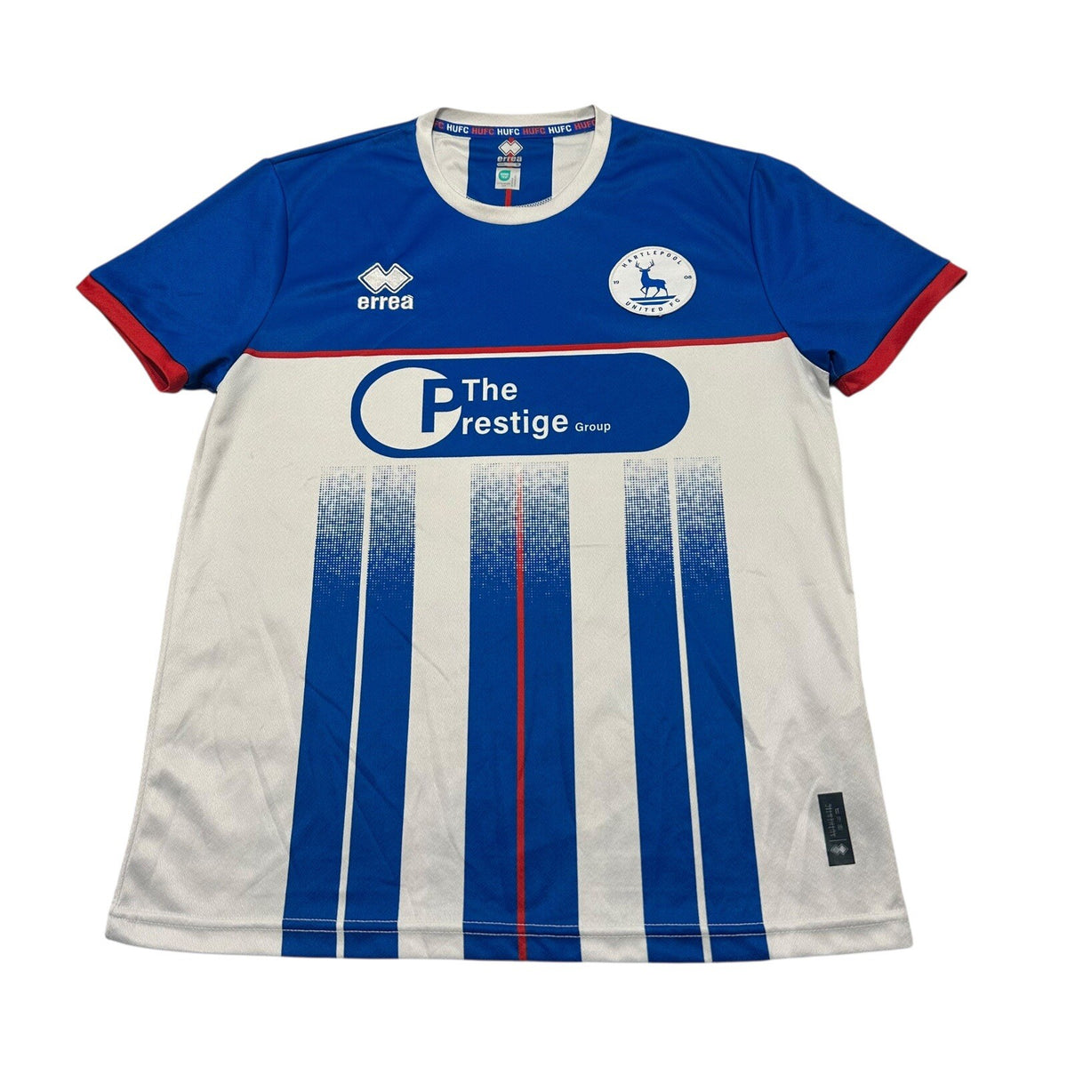 HARTLEPOOL UNITED FC Home Shirt ERREA 2023/24 League Two Size Small Adults