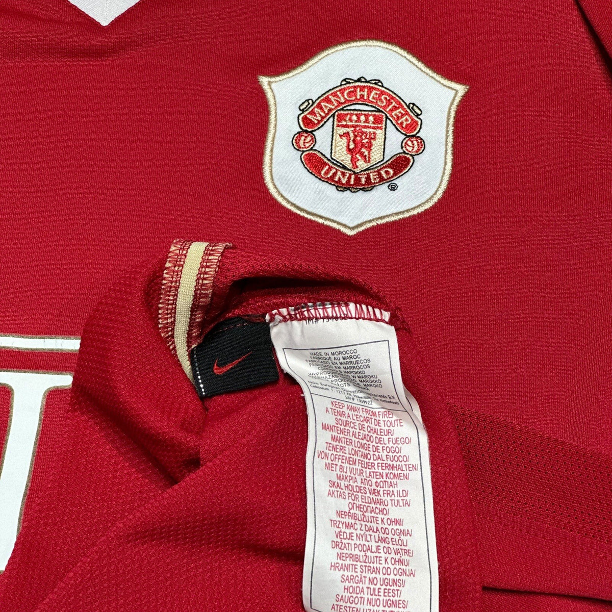 Manchester United Home Shirt 2006 2007 S/M Woman’s Nike Football Jersey
