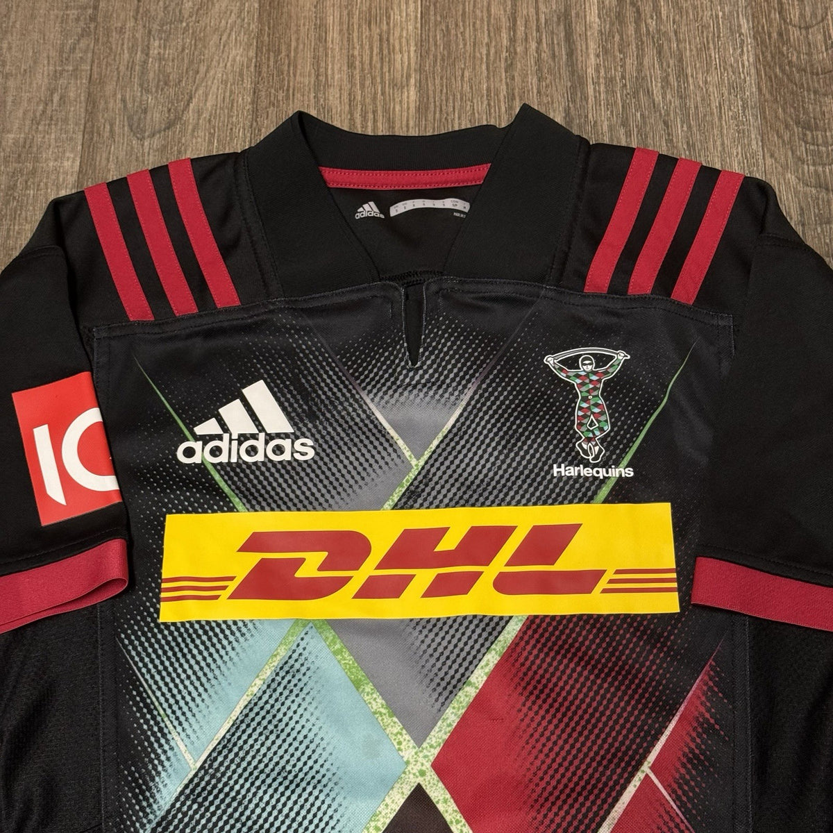 Harlequins Rugby Union Big Game 10 Shirt 2017 Adidas Small Jersey Black Top