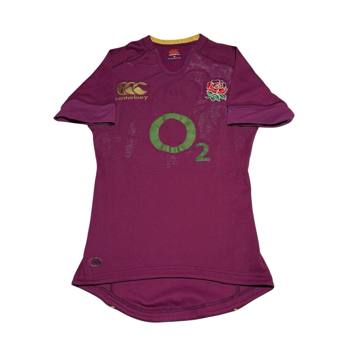 England Rugby Union Away Shirt 2012/2013 Canterbury Jersey Purple Medium Top
