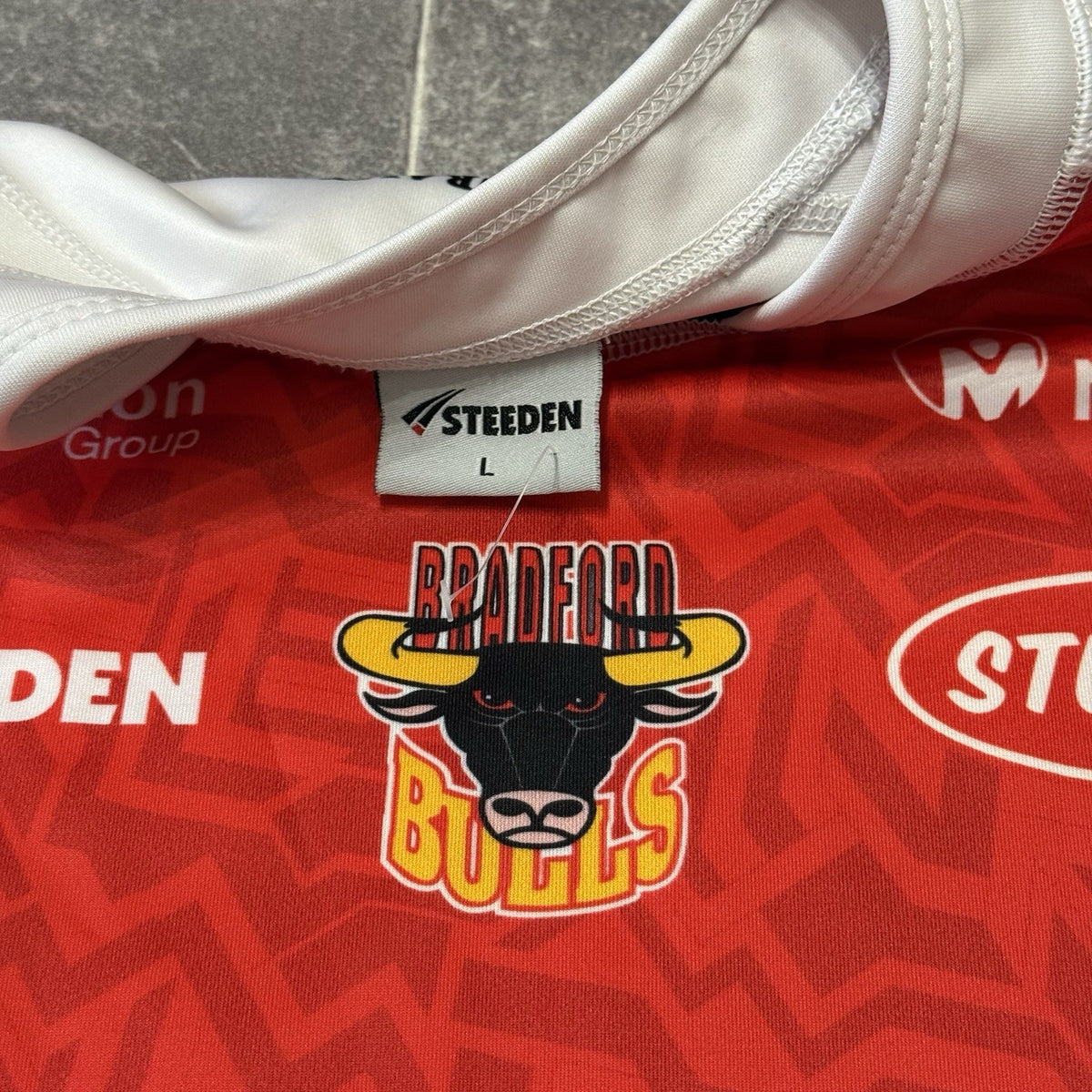Bradford Bulls Home Shirt 2023 Size Large Rugby Jersey Steedon