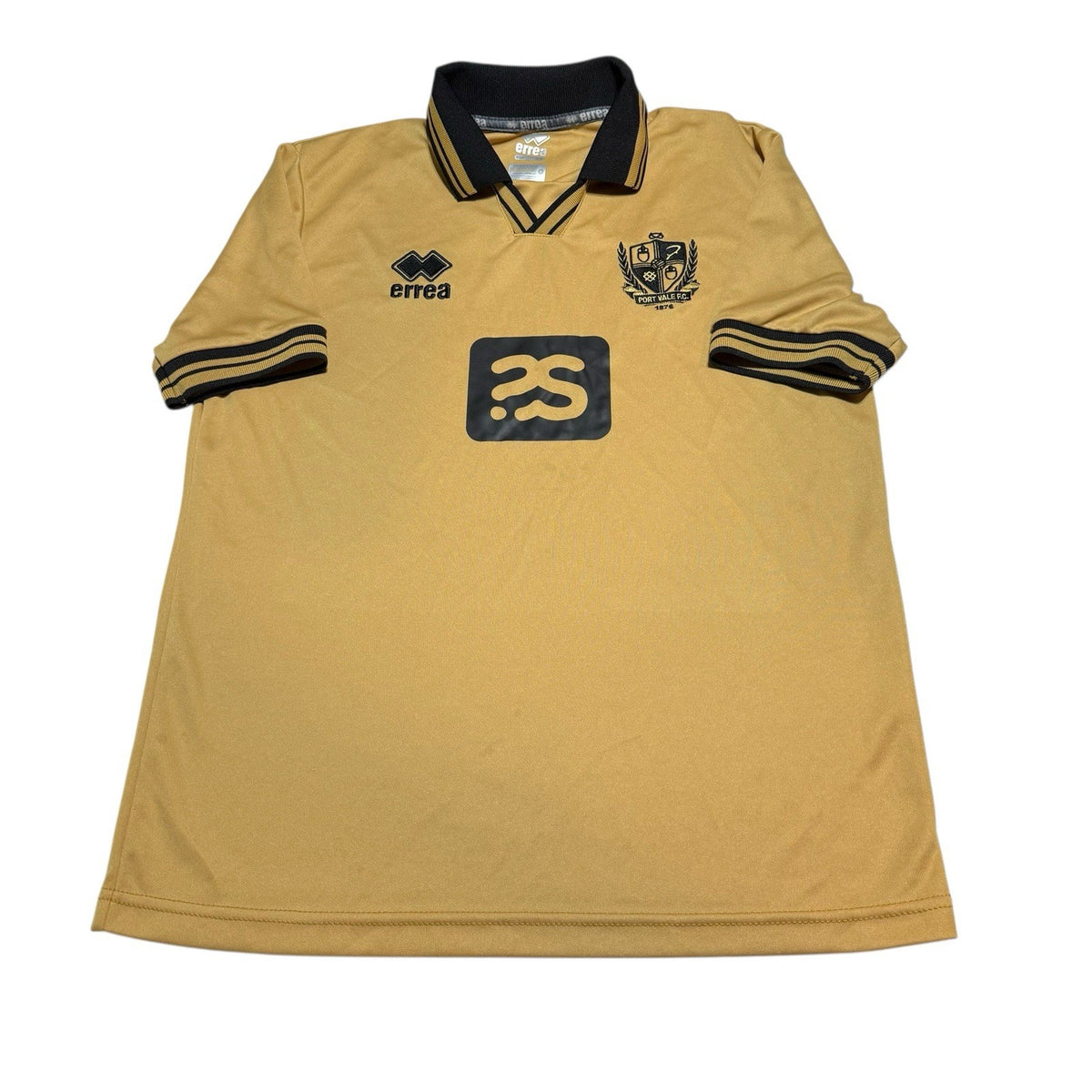 Port Vale Football Shirt Errea Football Shirt XS Men's Gold Yellow 2022