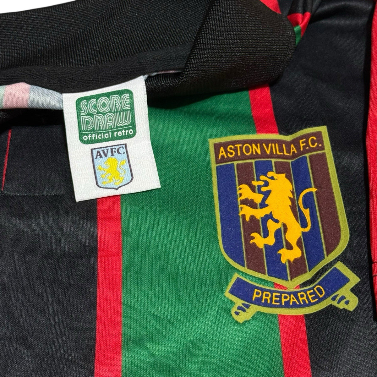 RETRO SCORE DRAW ASTON VILLA FC 1993-1995 MENS AWAY FOOTBALL SHIRT RARE SIZE M