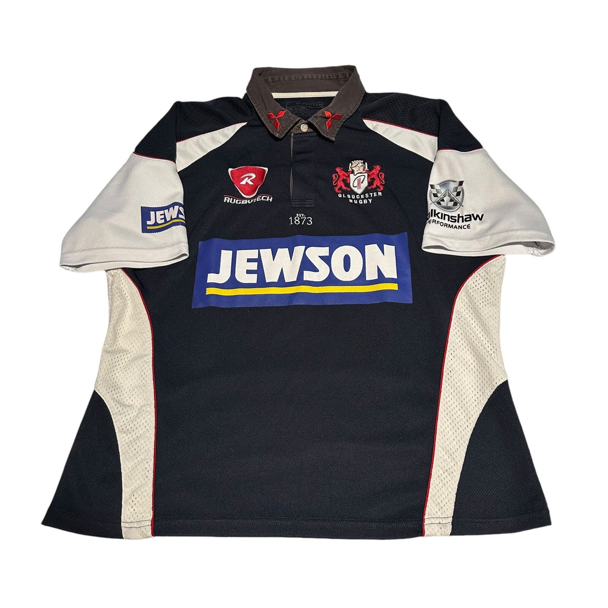 GLOUCESTER RUGBY SHIRT XXL 2007-2008 RUGBYTECH JERSEY TOP
