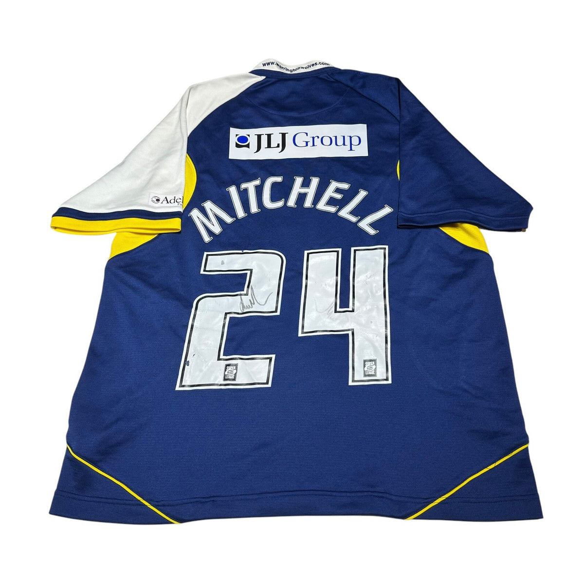 Warrington Wolves Signed Rugby League Jersey Canterbury 24 “Mitchell” Size L