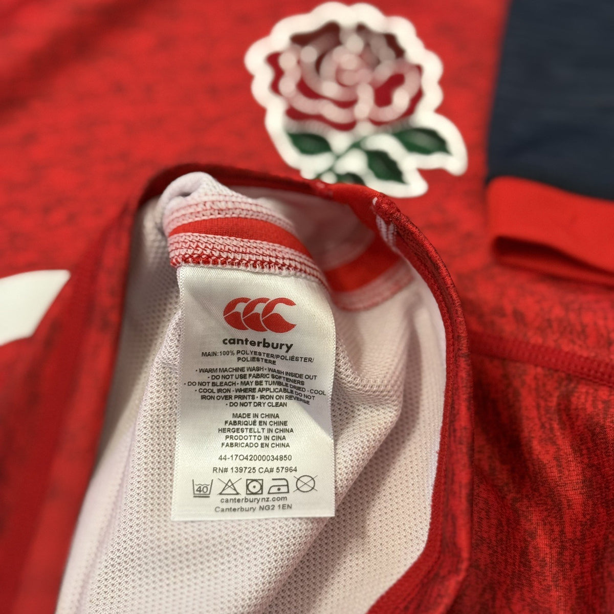 England National Rugby Team Shirt Canterbury Size XS Adults