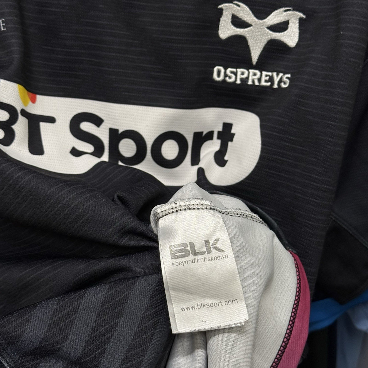 Ospreys Rugby Union 2015/16 Jersey Shirt BLK Size XL BT Sport