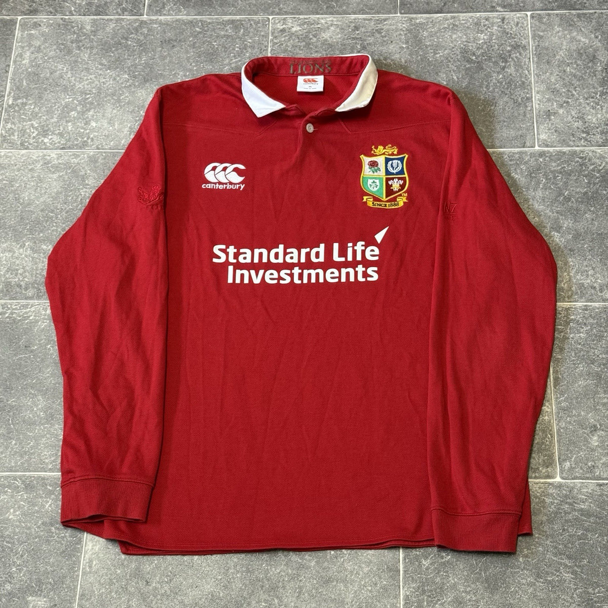Canterbury British And Irish Lions Rugby Shirt Long Sleeve XL
