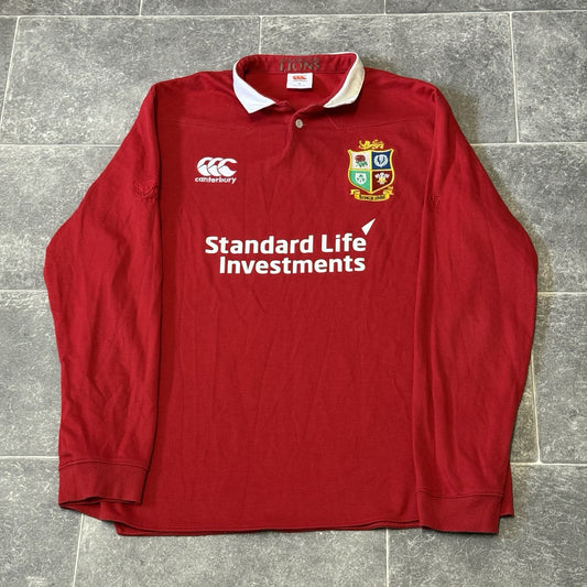 Canterbury British And Irish Lions Rugby Shirt Long Sleeve XL