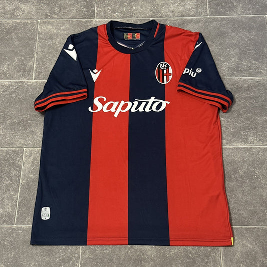 Bologna Home Football Shirt 24-25 XXL 2XL Soccer Jersey Macron