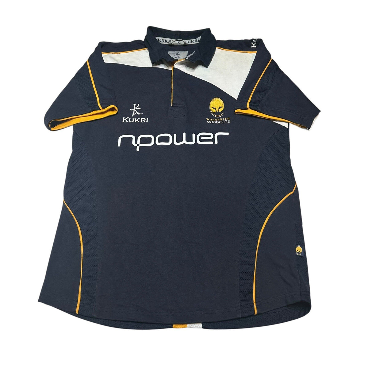 Worcester Warriors Rugby Home Shirt 2008/2009 Kukri Small Jersey Top S