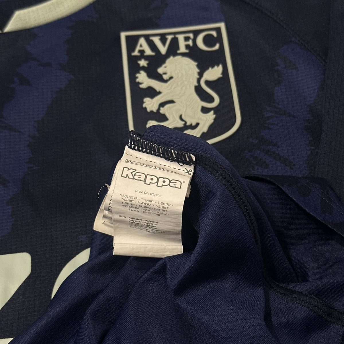 Aston Villa 2021/22 Third Football Shirt Small Adults Kappa Men’s