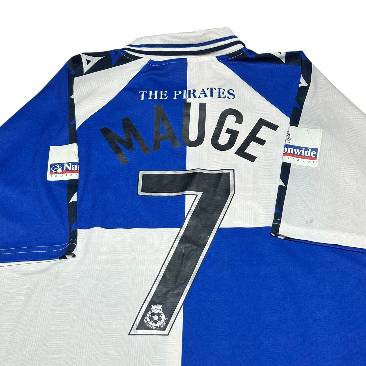 Bristol Rovers Home Shirt 1999/2000 XXL Adult 46-48” Vintage SIGNED #7 MAUGE