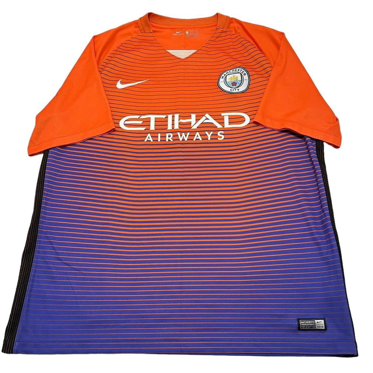 Manchester City Football Shirt 2016/17 3rd Jersey Size XL 33 Jesus
