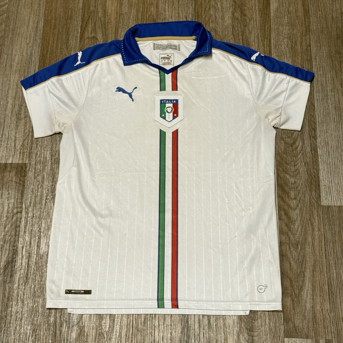 Italy Football Shirt 15/16 Euro Puma Soccer Jersey Size Large