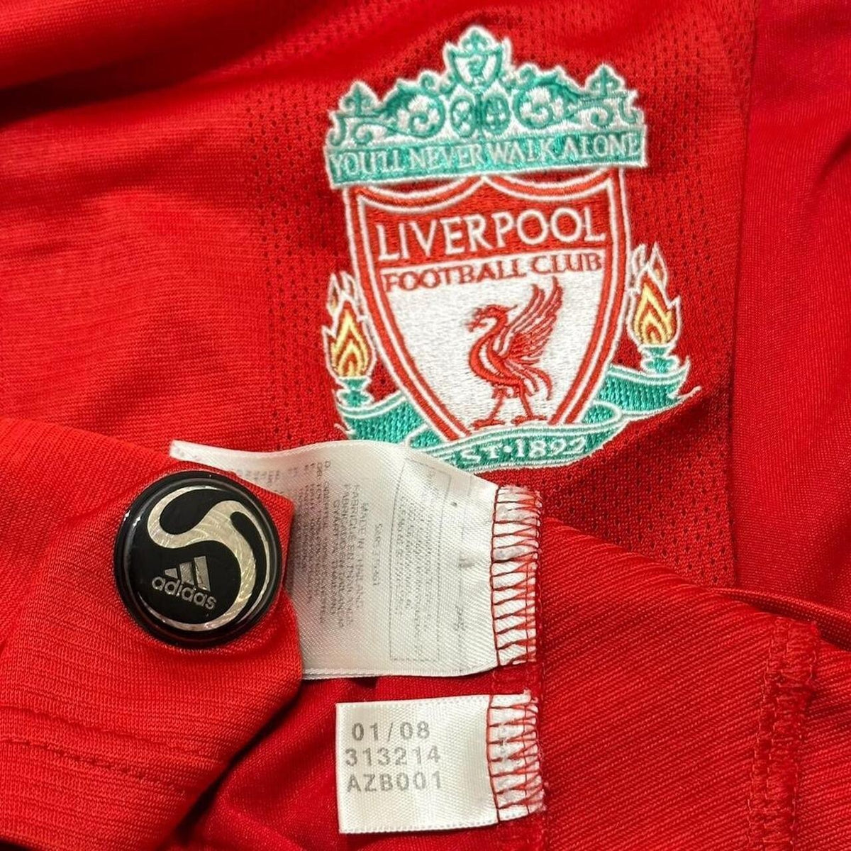 Adidas Liverpool 2008/2009 Home Shirt Small Men’s Gerrard 8 Authentic Original