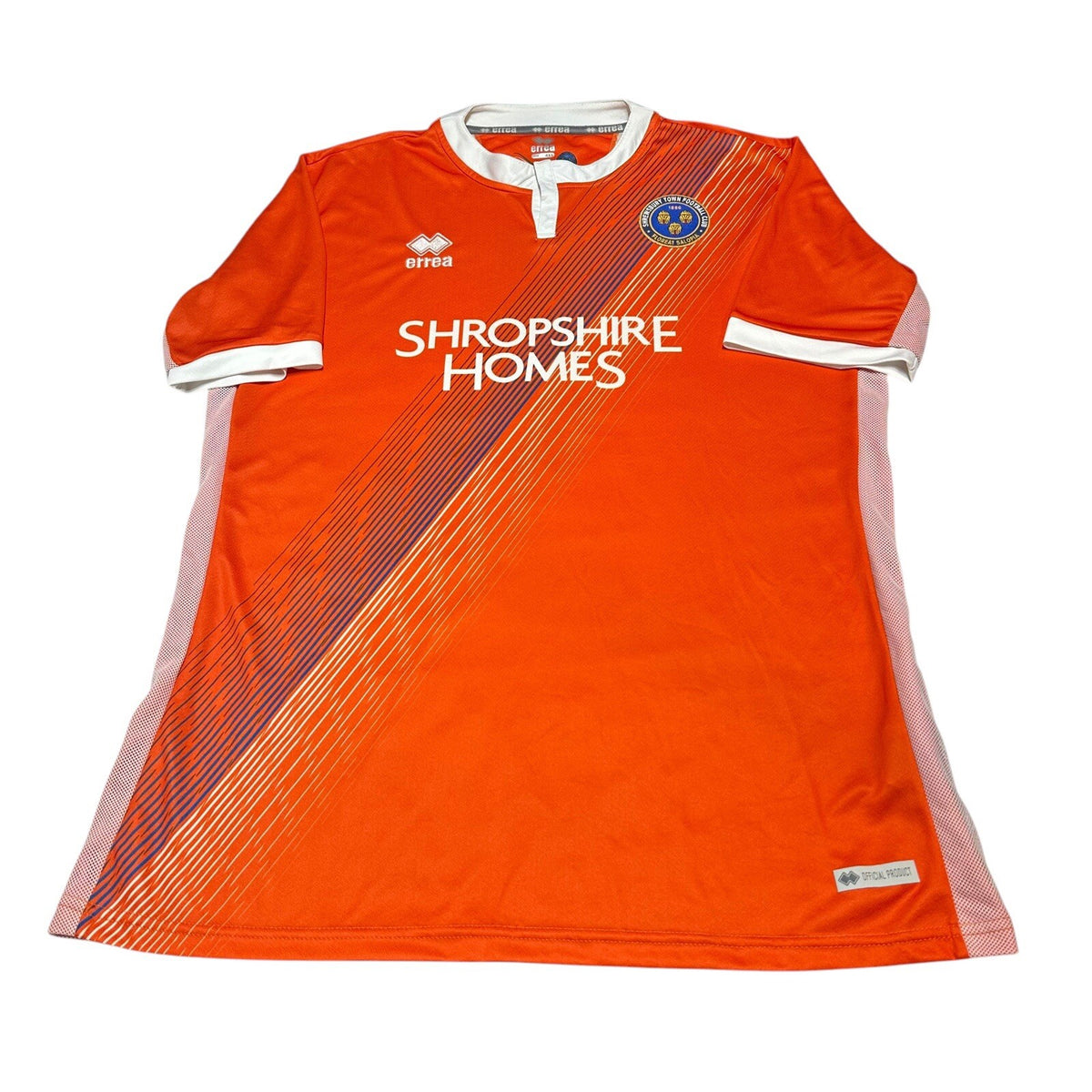 Shrewsbury Town Errea 2018/2019 Away Football Shirt Orange Size 4XL