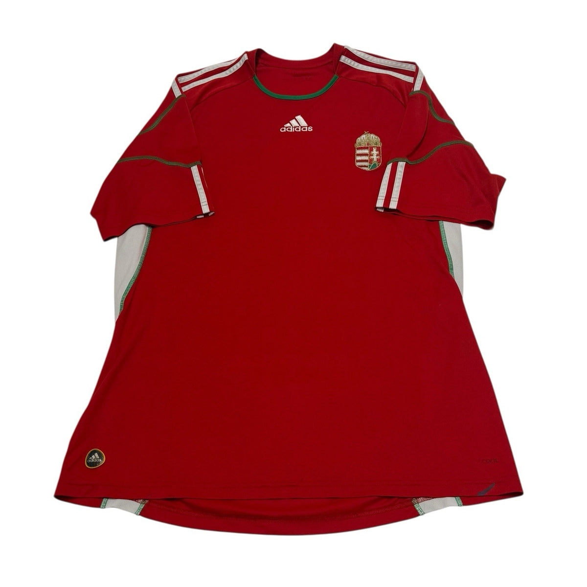 Hungary Home Football Shirt 2010/2012 Mens Large Adidas Soccer Jersey