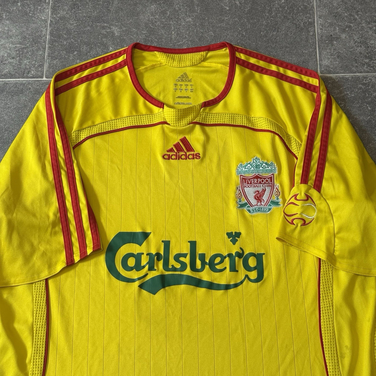 LIVERPOOL 2006 2007 AWAY FOOTBALL SHIRT ADIDAS JERSEY SIZE MEDIUM