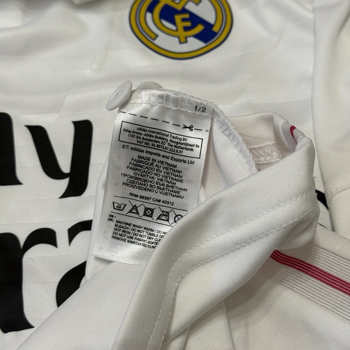 Real Madrid Home Football Shirt 2014/2015 Adidas Size Small Men’s