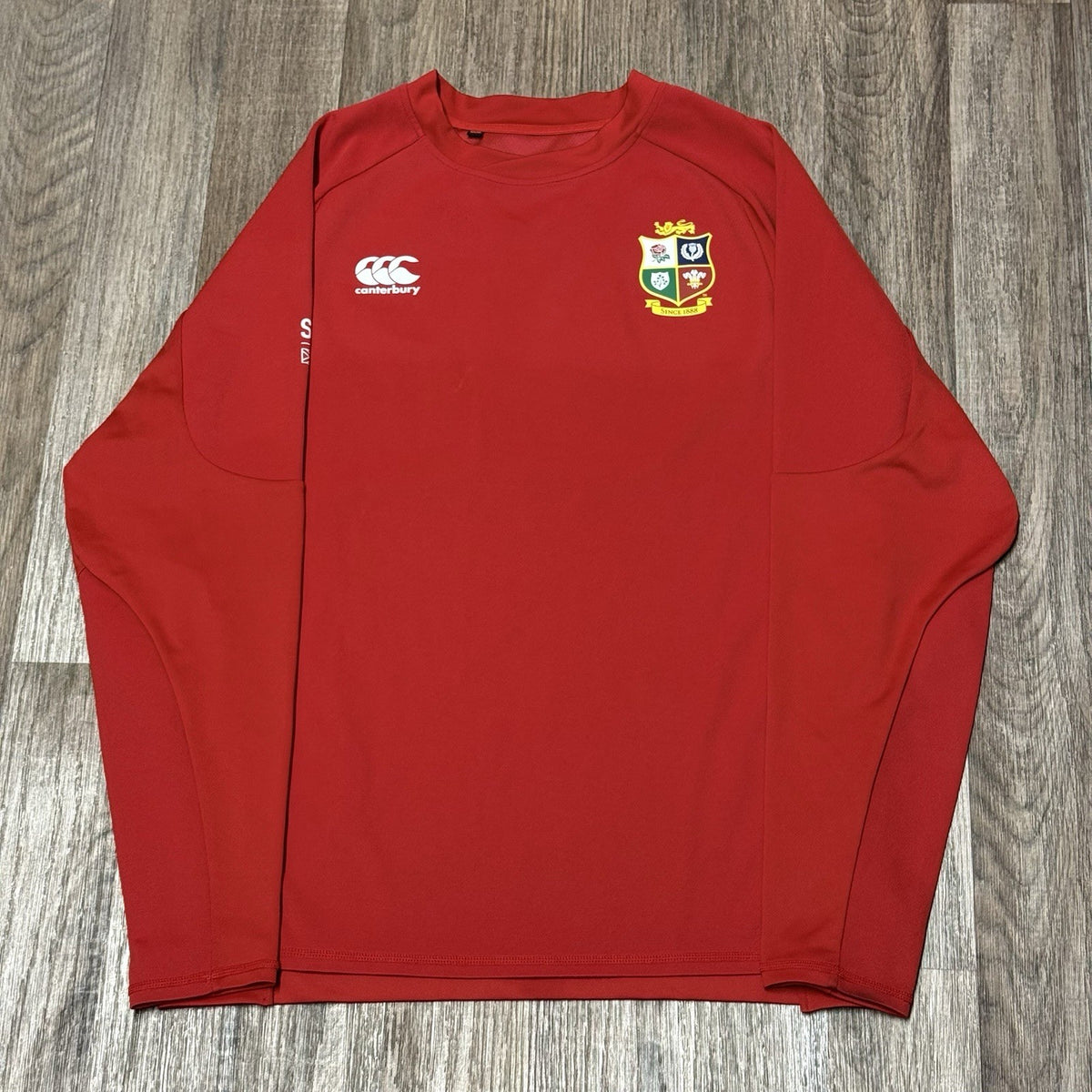 British Lions Rugby Jersey Jumper Canterbury Drill Top Size Large