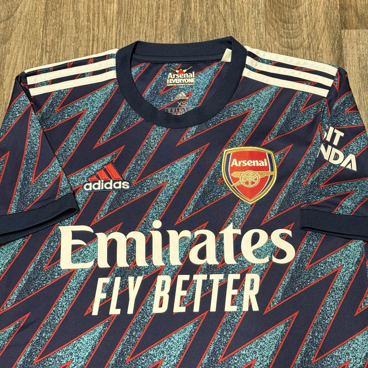 Genuine Adidas Arsenal 2021/22 Third Football Shirt XS Adult