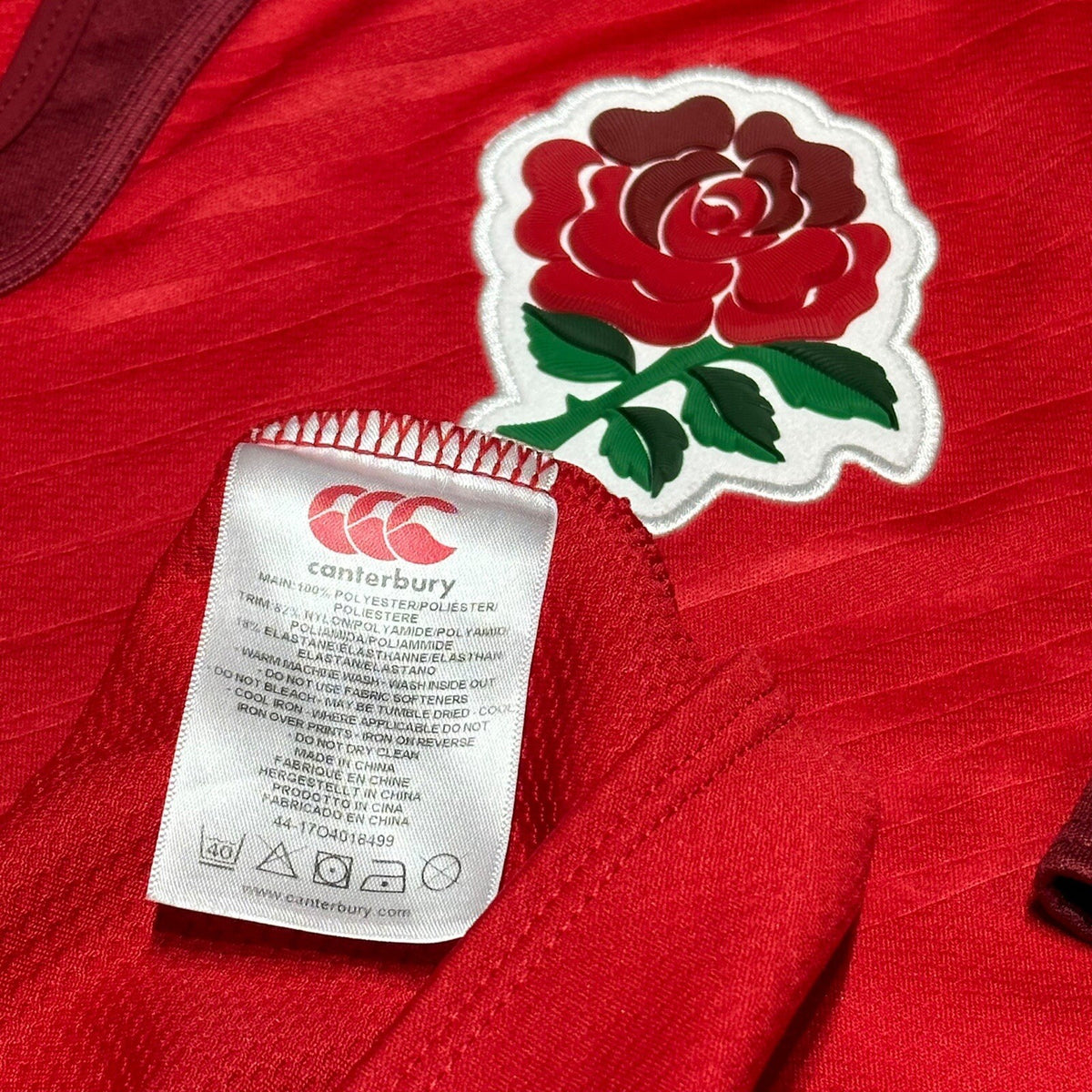 Canterbury England Rugby Shirt Size Large 2015 Away Jersey Vapodri Adult