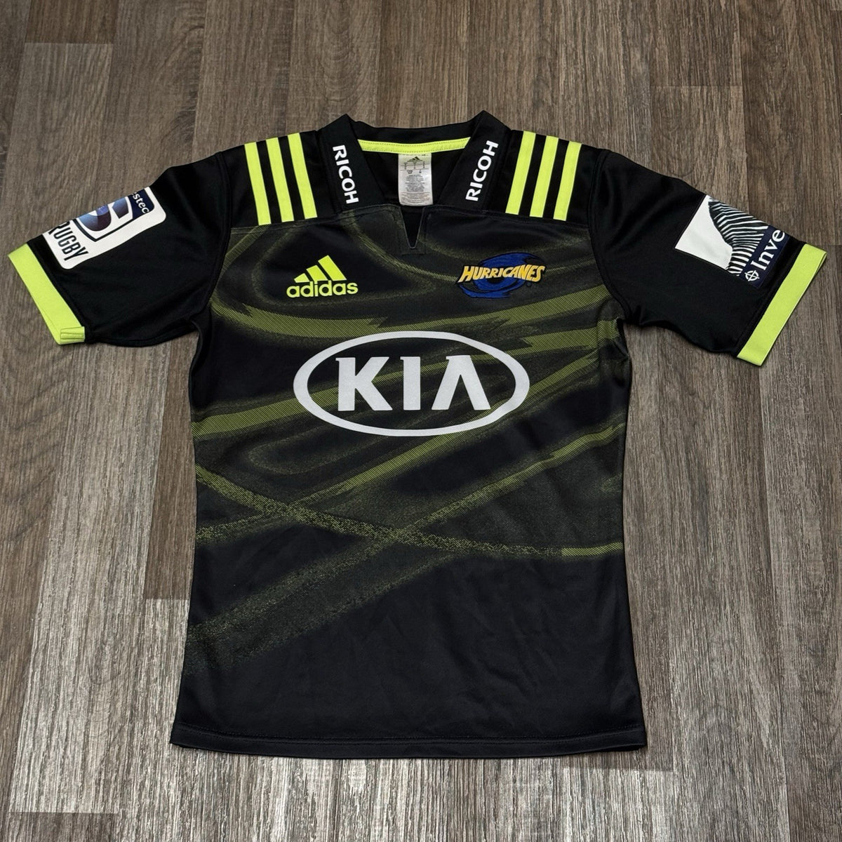 Wellington Hurricanes Super Rugby Away Shirt 2018 Adidas Small Jersey Back Top