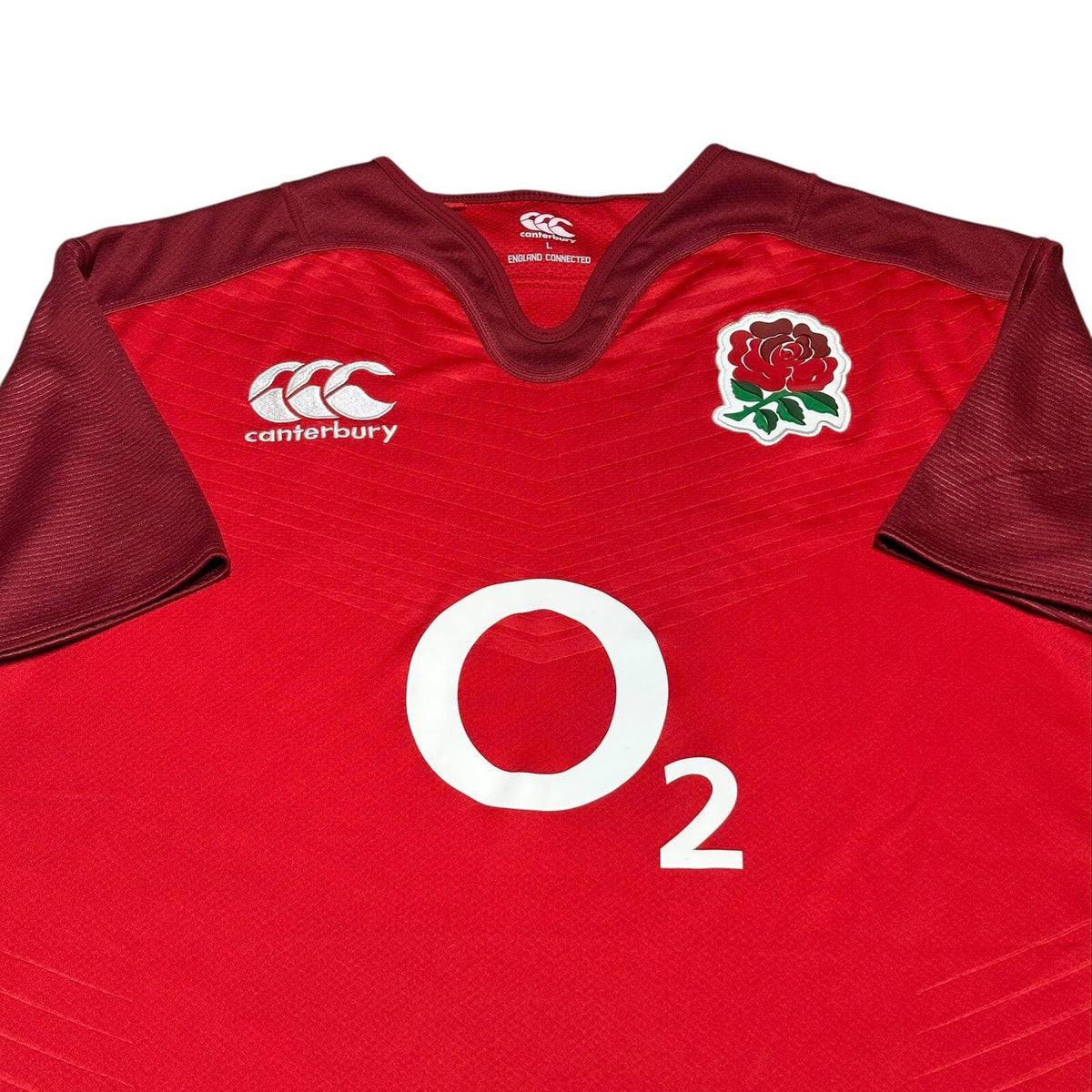 Canterbury England Rugby Shirt Size Large 2015 Away Jersey Vapodri Adult