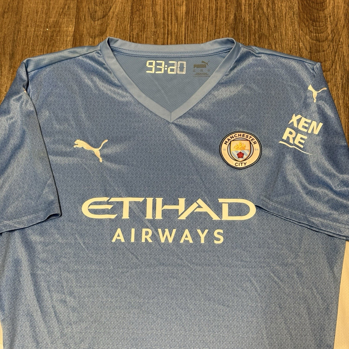 Man City 21/22 Home Football Shirt Size 3XL XXXL Blue PUMA Jersey Top Authentic