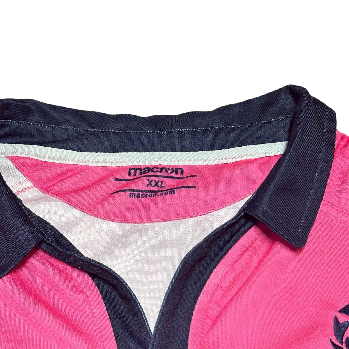 SCOTLAND NATIONAL TEAM RUGBY UNION SHIRT JERSEY MACRON SIZE XXL PINK