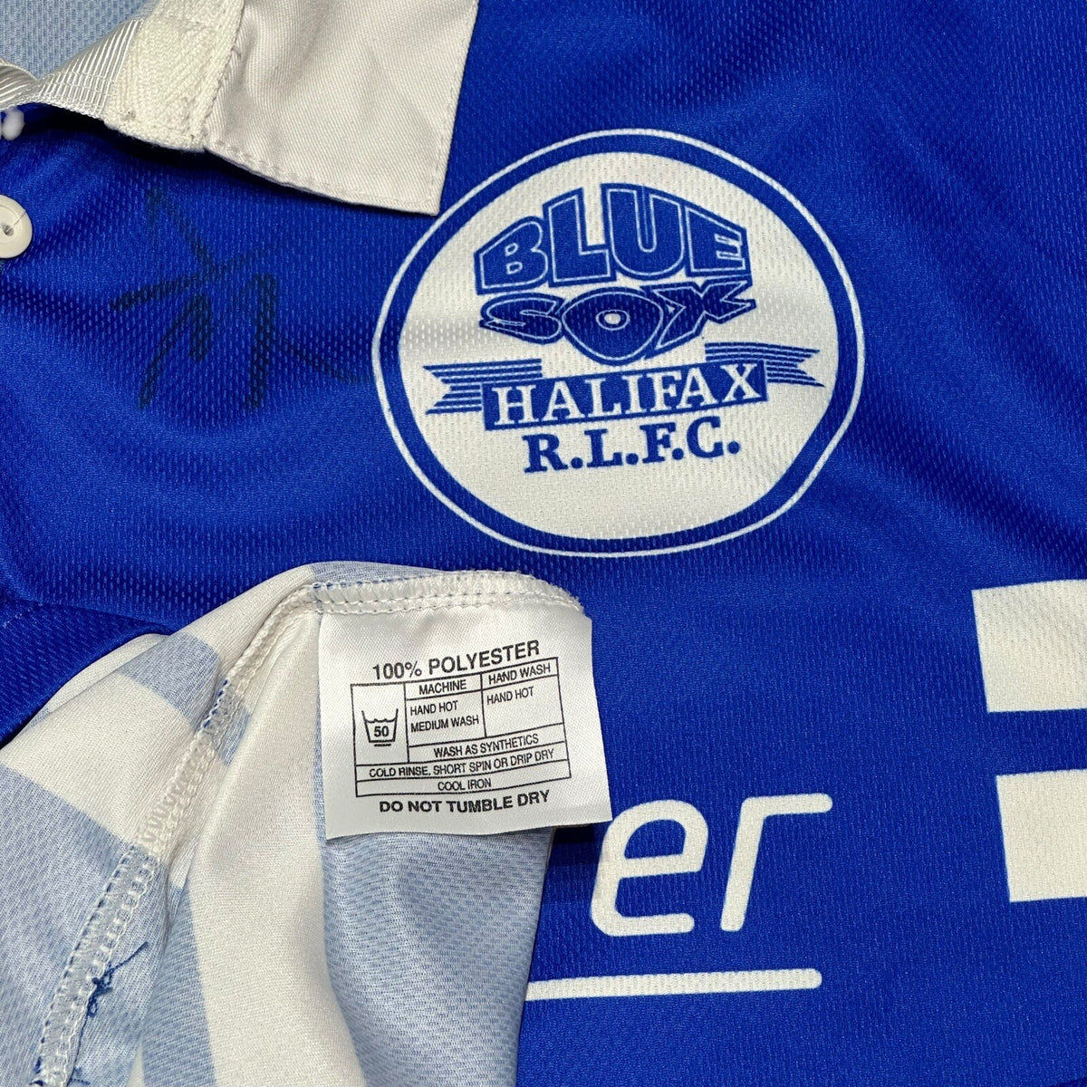 Halifax Blue Sox Rugby Shirt SIGNED Panthers Rugby League Jersey