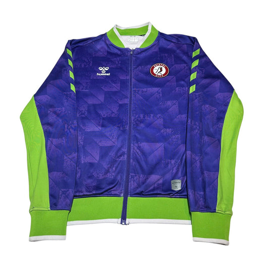 Bristol City Football Jacket Hummel Small Training Full Zip Jersey Purple