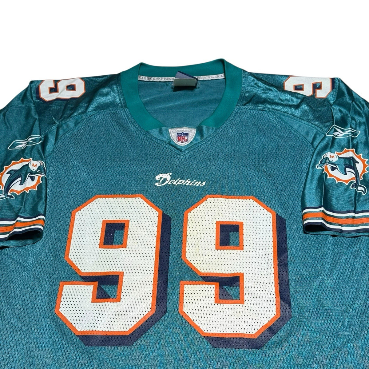 Reebok NFL Players Miami Dolphins Jason Taylor Jersey Shirt Size XL