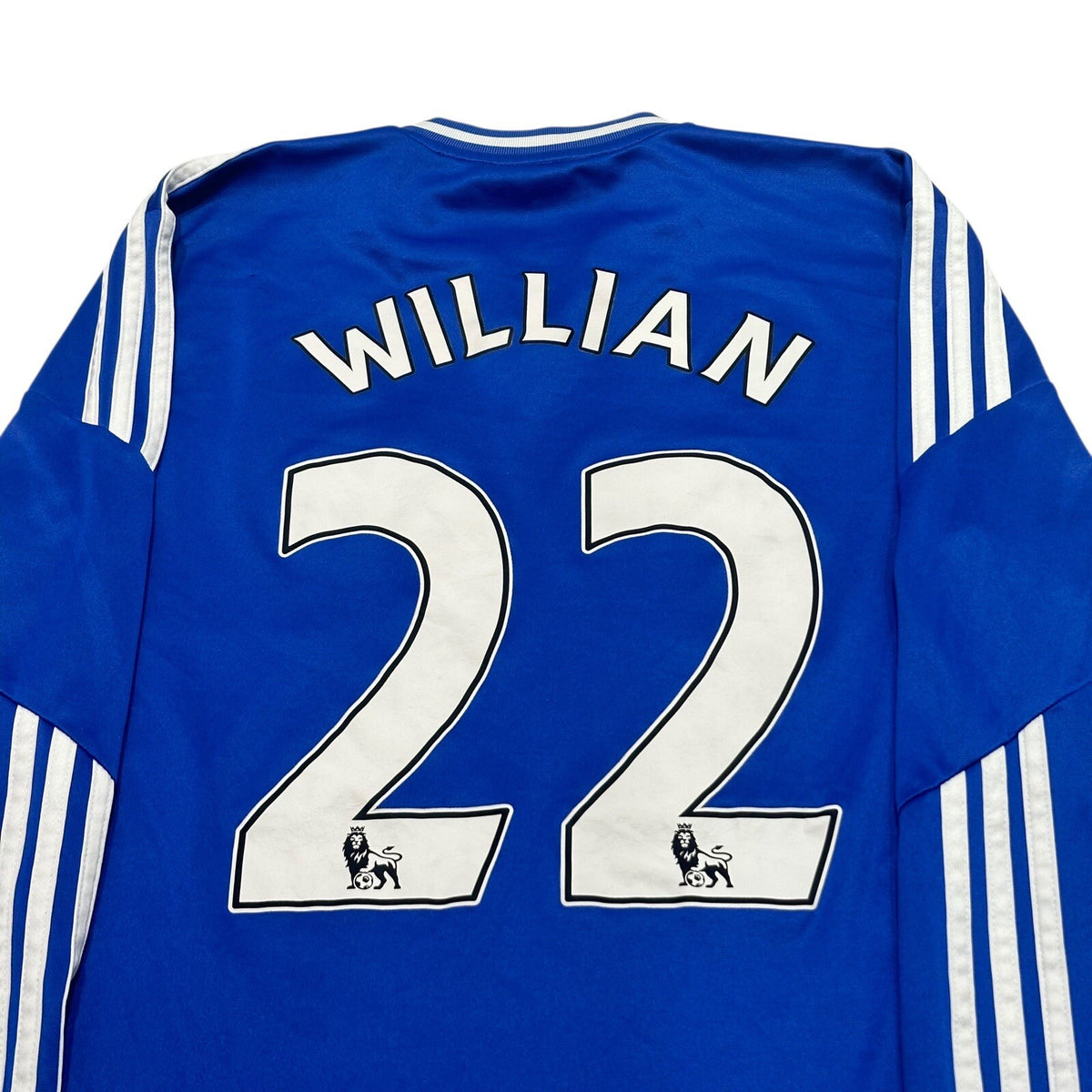 CHELSEA 2013/2014 HOME FOOTBALL SHIRT #22 WILLIAN SIZE S LONGSLEEVE