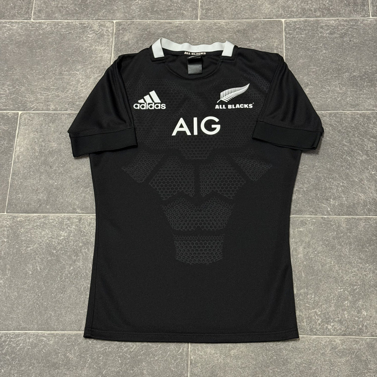 ALL BLACKS NEW ZEALAND 2018 HOME RUGBY SHIRT JERSEY ADIDAS SMALL MENS