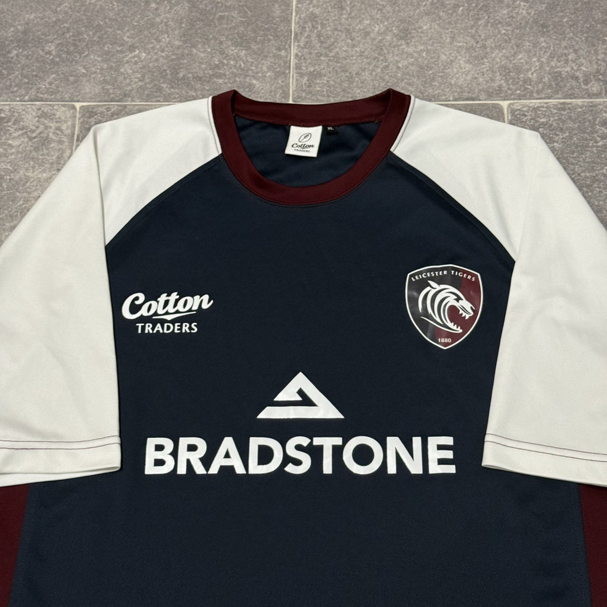 LEICESTER TIGERS 2007/08 RUGBY UNION JERSEY AWAY TRAINING SHIRT XL ADULT